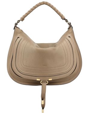 Chloé Marcie Shoulder Bag - White