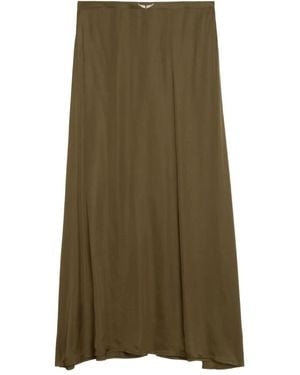 Zadig & Voltaire Jimeno Satin Maxi Skirt - Green