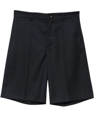 Manuel Ritz Pressed-Crease Tailored Shorts - Black