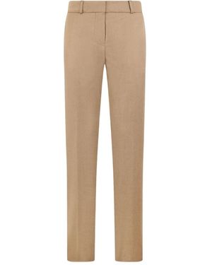 Brooks Brothers Flannel Virgin-Wool Trousers - Natural