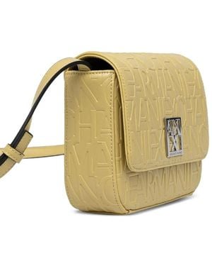ARMANI EXCHANGE Logo Cross-Body Bag - Metallic