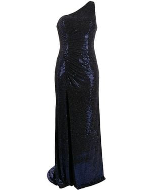 Blanca Vita One-Shoulder Gown - Blue