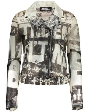 Jeremy Scott Graphic-Print Transparent Jacket - White