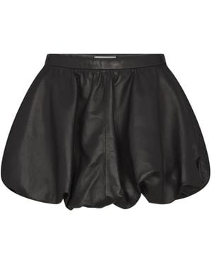 FRAME Falda De Piel Con Motivo De Burbujas - Negro