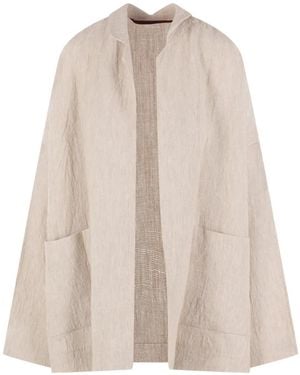 Daniela Gregis Patch-Pocket Linen Jacket - Natural