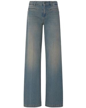 Liu Jo Flare Jeans With Welt Pockets - Blue