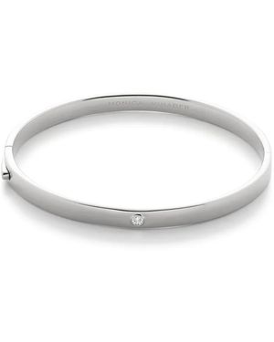 Monica Vinader Armspange Mit Diamant - Weiß