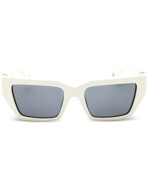 Roberto Cavalli Logo-Detail Sunglasses - White
