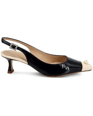 Madison Maison Pearl Slingback Court Shoes - Blue