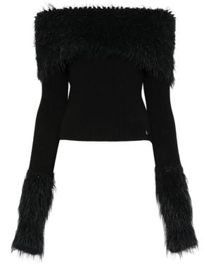 Jean Paul Gaultier Schulterfreier Pullover - Schwarz