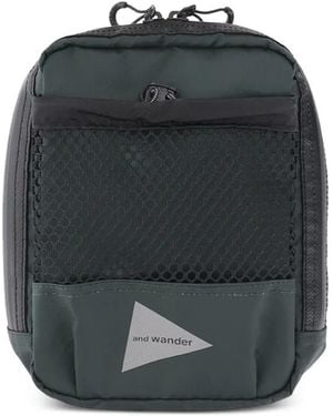 and wander Mesh Shoulder Bag - Black
