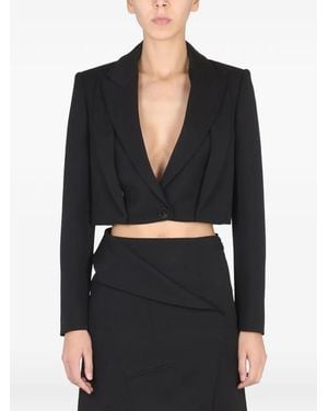 McQueen Cropped Blazer - Black