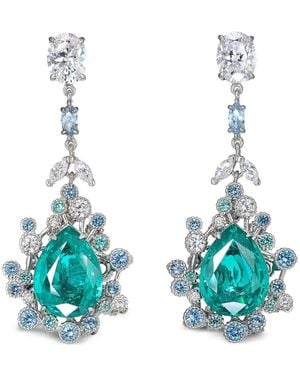 Anabela Chan 14K And Rhodium Vermeil Spectra Multi-Stone Earrings - Blue