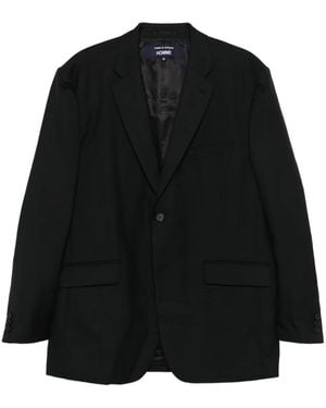 Comme des Garçons Single-Button Wool Blazer - Black