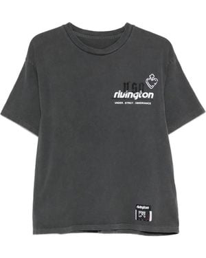 RRR123 Graphic-Print T-Shirt - Grey