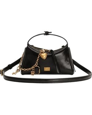 Dolce & Gabbana Charm-Detail Satchel Bag - Black
