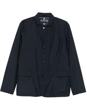 Heskimo Silk Shield Flap-Pocket Jacket - Blue