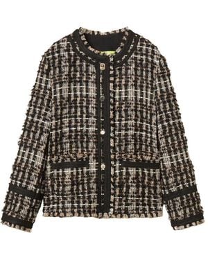 Twinset Veste Myfo En Tweed À Boutons À Ornements - Noir