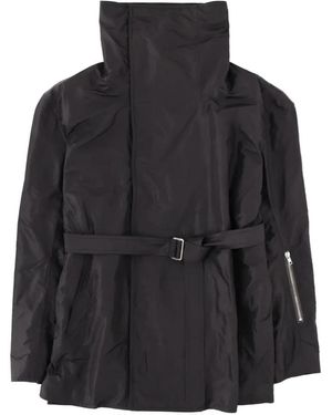Rick Owens Dracucaban Jas Met Ceintuur - Zwart