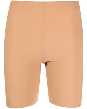 Jil Sander High-Waisted Biker Shorts - Natural
