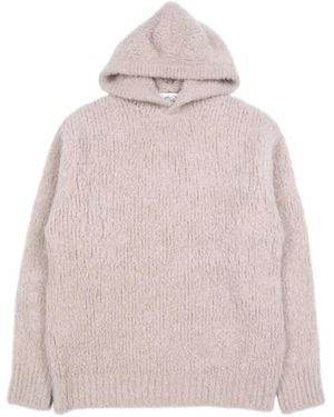 Valstar Gerippter Strickpullover mit Kapuze - Pink