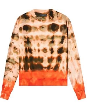 Amiri Tie-Dye Crew-Neck Sweatshirt - Orange