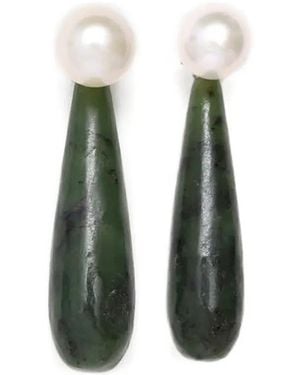 Sophie Buhai Hängeohrringe Mit Perlen - Weiß