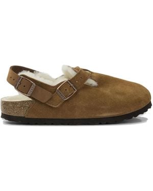Birkenstock Tokyo Buckle Mules - Brown