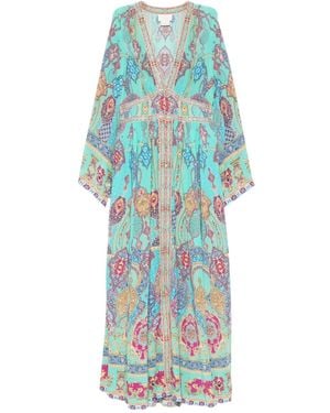 CAMILLA The Concubine's Corridor Maxi Dress - Blue