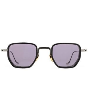 Jacques Marie Mage Atkins Geometric-Frame Sunglasses - Metallic