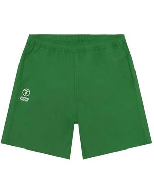 Aape By A Bathing Ape Logo-print Drawstring Shorts - Green