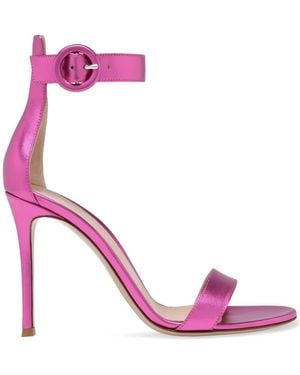 Gianvito Rossi Sandalias Portofino con tacón de 105 mm - Rosa