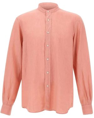 Aspesi Bruce Band Collar Shirt - Pink