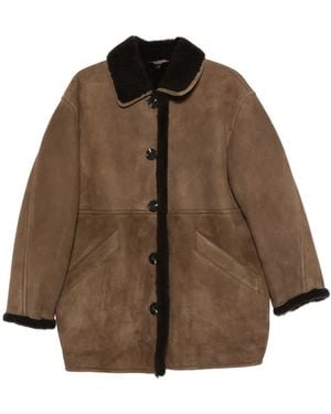 Soeur Breda Button-Up Coat - Brown