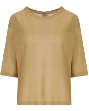 Emme Emmangizia Short-Sleeve Jumper - Natural
