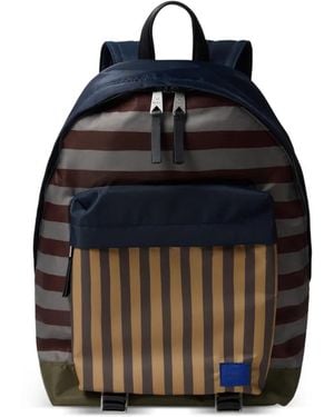 Paul Smith Striped Backpack - Blue