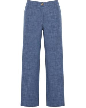 Barba Napoli Pantalones con cierre de botón - Azul