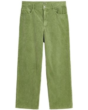 AURALEE Corduroy Trousers - Green