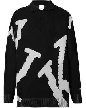 Nike Polo-Collar Jumper - Black