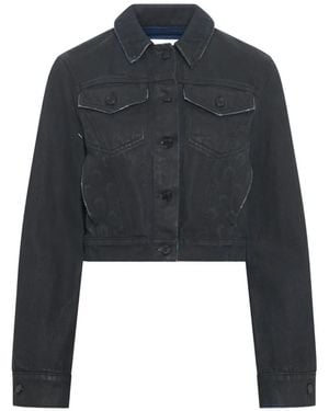 Marine Serre Moon Waxed Denim Jacket - Black