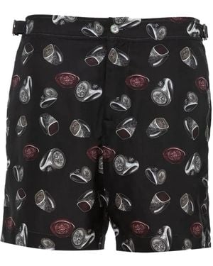 Dolce & Gabbana Bañador con estampado de anillos - Negro
