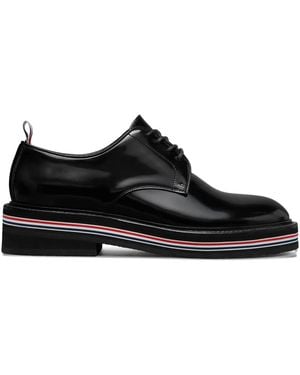 Thom Browne Uniform Leather Derby Shoes - Black