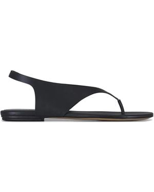 Le Monde Beryl Langley Leather Thong Sandals - White