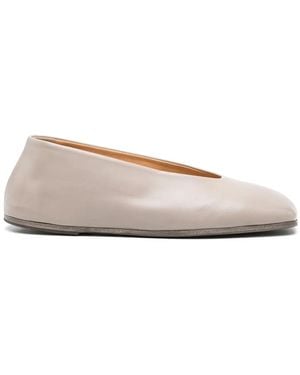 Marsèll Coltellaccio Leather Ballerina Shoes - Pink