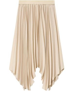 Isabel Marant Felixa Pleated Skirt - Natural