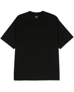 44 Label Group Logo-Print Cotton T-Shirt - Black