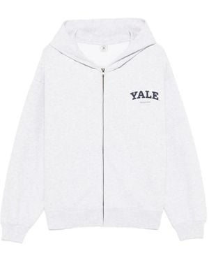 Sporty & Rich Zip-up hoodie - Blanco