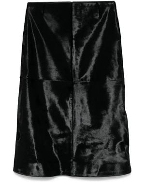 TOTEME A-Line Midi Skirt - Black