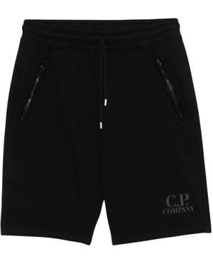 C.P. Company フリース ショートパンツ - ブラック
