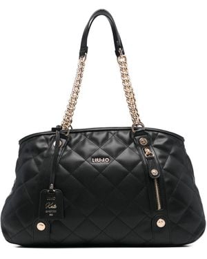 Liu Jo Quilted Shoulder Bag - Black